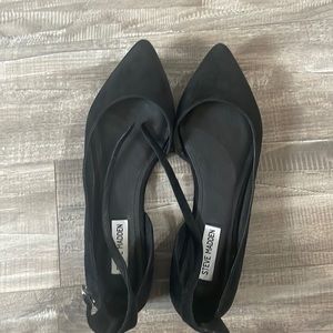 Steve Madden Black Flats 8.5